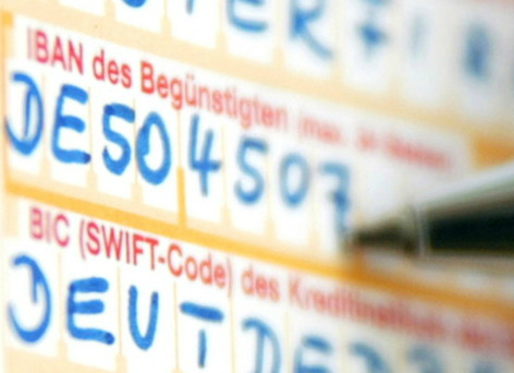 Kontodaten / (c) dpa